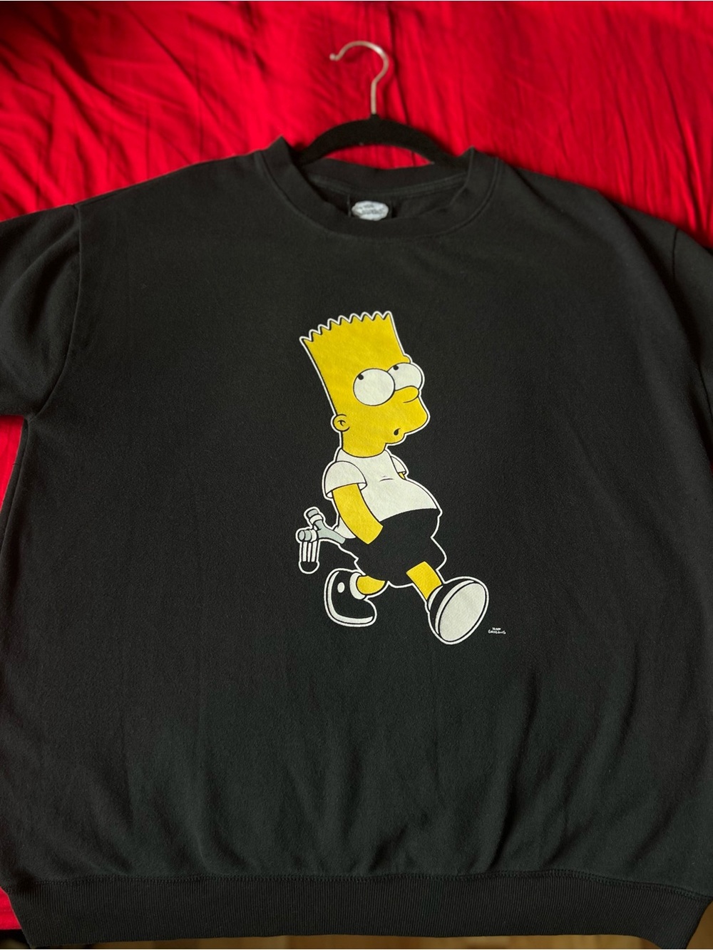 Bart Simpson Black Graphic Tee